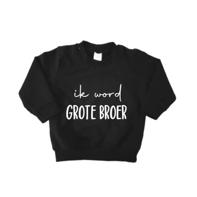 Baby/kind T-shirt of Sweater Ik word grote broer